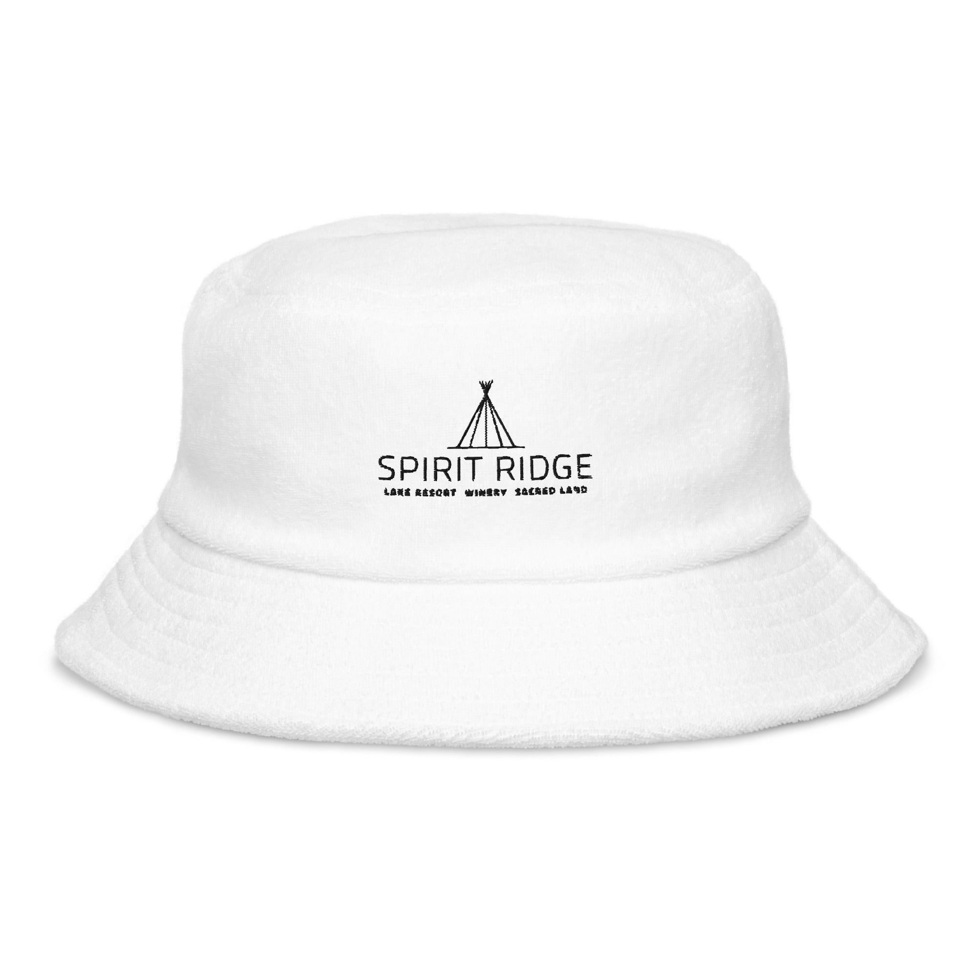 Script Bucket Hat-Park / White – Spirit Clothing