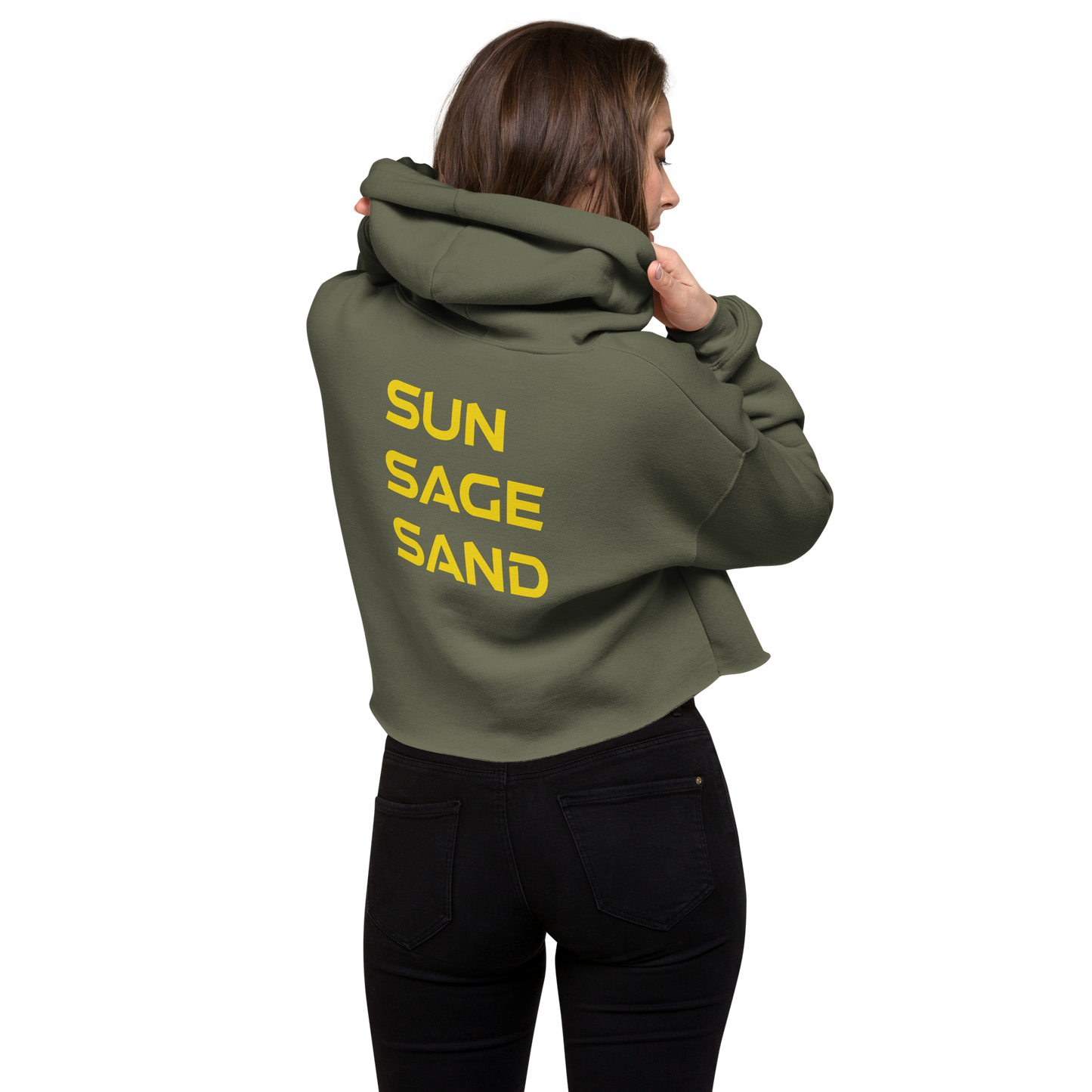 Sun | Sage | Sand Cropped Hoodie